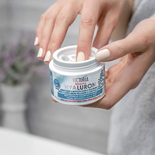 Hyaluron & Amber Algae Anti-Ageing Day & Night Cream with Micro-Collagen & Hyaluronic Acid (Ages 40+) - 50ml