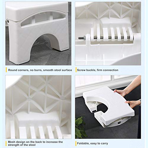 HYCZW Taburete De Baño para Ponerse En Cuclillas En El Inodoro, 35° Alivia El Estreñimiento Y La Hinchazón, Alinea El Colon para Un Alivio Más Rápido Y Fácil by,Negro