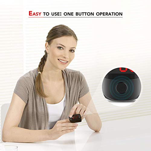 HYLOGY Oxímetro de Pulso, Pulsioximetro de Dedo Profesional saturacion oxigeno oxímetro con pantalla OLED (negro)