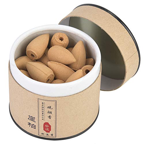 Hztyyier 40Pcs Conos de Incienso de reflujo Aromas Naturales Hipnotizante Torre de reflujo de sándalo Incienso para Yoga Salón de té Relajación(#2)