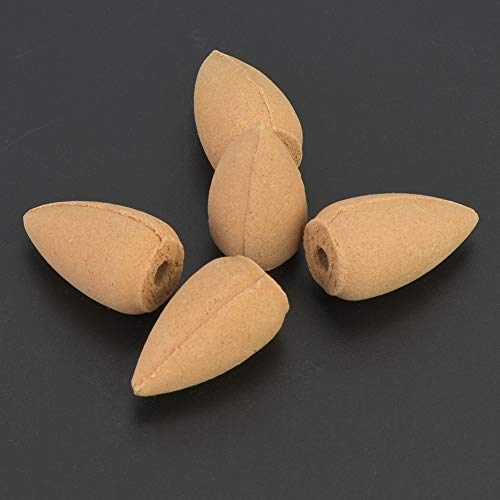 Hztyyier 40Pcs Conos de Incienso de reflujo Aromas Naturales Hipnotizante Torre de reflujo de sándalo Incienso para Yoga Salón de té Relajación(#2)
