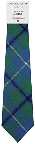 I Luv LTD Corbata de Lana para Hombre Tejida y Hecha en Escocia en Douglas Ancient Tartan