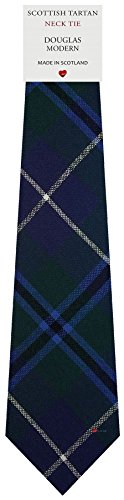 I Luv LTD Corbata de Lana para Hombre Tejida y Hecha en Escocia en Douglas Modern Tartan