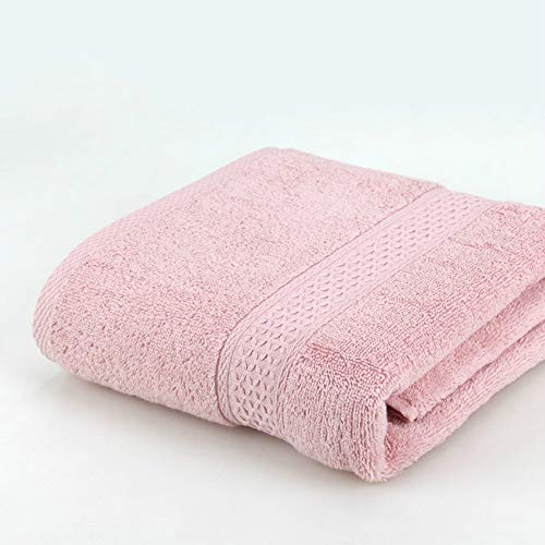 IAMZHL Toalla de baño de algodón Puro súper Absorbente Toalla de baño 70 * 140 Toallas de baño Gruesas y Suaves Toallas de Playa cómodas 15 Colores -Cherry Pink-33x74cm