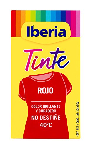 Iberia - Tinte Rojo para ropa, 40°C