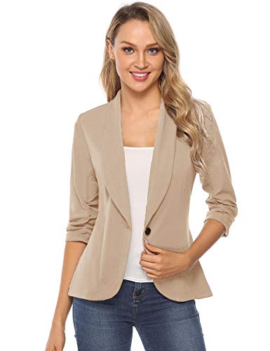 iClosam Blazers De Mujer Manga Larga Elegante Americanas Mujer Blazer Traje De Chaqueta