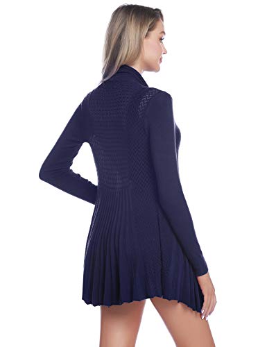 iClosam Cardigan Mujer Verano Elegant Ligero Colores Lisos Chaquetas De Punto Manga Larga