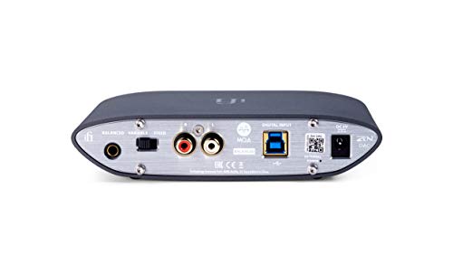 iFi Zen DAC: convertidor analógico Digital de Escritorio de Alta fidelidad con Entrada / Salidas USB3.0 B: 6.3 mm no balanceado / 4.4 mm balanceado / RCA (sólo la Unidad)