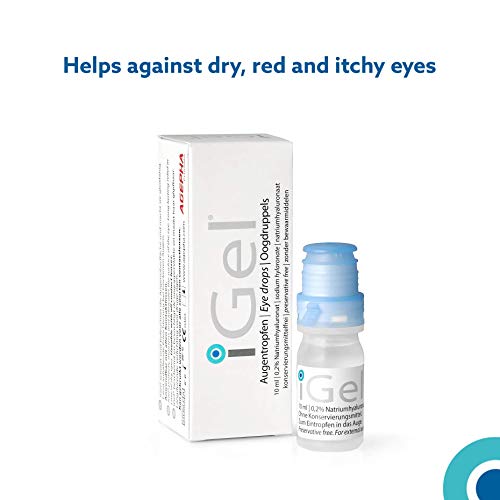iGel® Gotas Hidratantes para Ojos Secos | Lágrimas Artificiales Contactos | Ácido Hialurónico y Sin Preservativos | Hechas en Europa por AGEPHA PHARMA