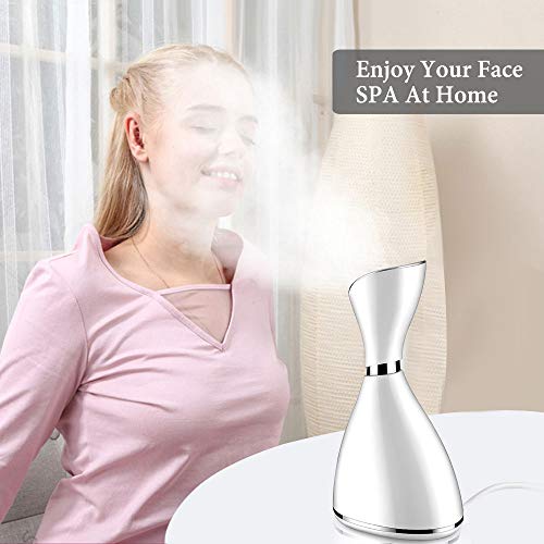 iKALULA Vaporizador Facial, Sauna facial Nano Facial SPA Vaporizador Profesional Aerosol de vapor Spray Cara Humidificador hidratantes Facial Sauna para el cuidado de la piel y la limpieza de poros