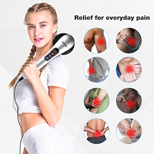 Ikeepi Electrico Masajeador Infrarrojo Portáti masajeador celulitis,intensidad graduable,8 cabezales distintos