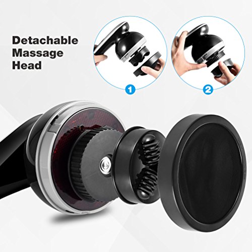 Ikeepi Electrico Masajeador Infrarrojo Portáti masajeador celulitis,intensidad graduable,8 cabezales distintos