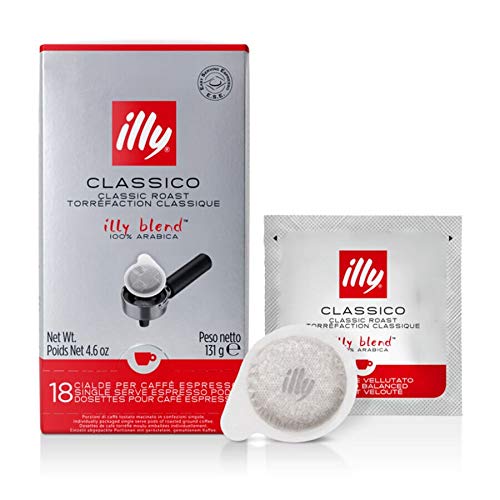 illy, Café En Dosettes E.S.E. Goût Classique - 1 boîte de 18 monodoses