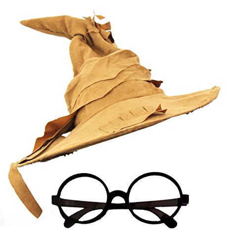ILOVEFANCYDRESS - Set de sombrero de mago con gafas redondas