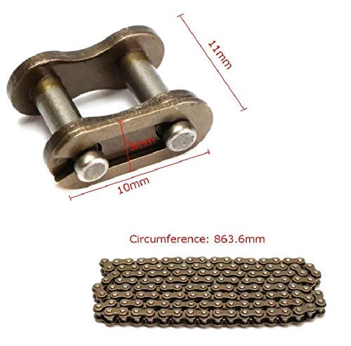 ILS – Chain 25H 136 with Spare for 47/49cct Mini Moto ATV Quad Scooter Pocket Bike