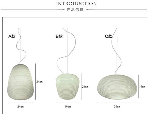 Iluminación Colgante Araña Lámpara Nordic Creative Foscarini Rituals White Glass Led E27 Lámpara Colgante Para Comedor Sala De Estar Bar Restaurante Ac 80-265V 1139, C