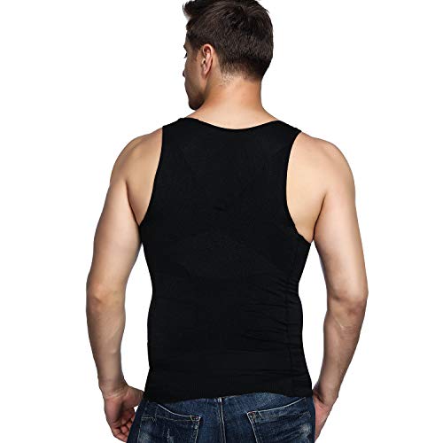 iMage Tank Top - Faja Reductora Adelgazante Hombre Neopreno Camiseta Reductora Compresion de Sauna Deportivo