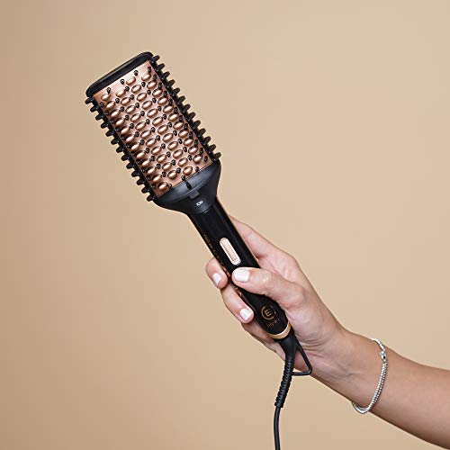 Imetec Bellissima My Pro Magic Straight Brush PB11 100 - Cepillo eléctrico alisador elegido, 3 lados externos calefactores, tecnología de iones, revestimiento de cerámica, 160 ºC a 210 ºC
