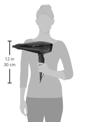Imetec Bellissima P11 2300 - Secador de pelo profesional, 2300 W, revestimiento de cerámica y turmalina, 8 combinaciones de aire y temperatura, boquilla estrecha, difusor incluido