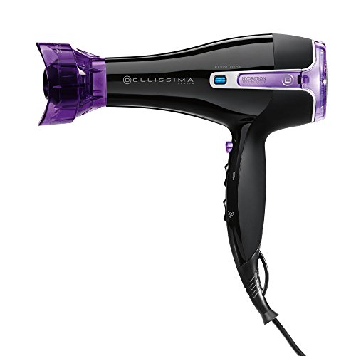 Imetec Bellissima Revolution BHD1 1000 Secador profesional, 1400 W, con rendimiento de 2000 W, tecnología de iones, sistema Eco Efficiency, 8 combinaciones de aire y temperatura