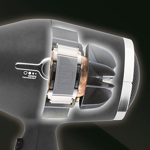 Imetec Salon Expert P4 2500 ION - Secador de pelo profesional, tecnología de iones, revestimiento de la rejilla en cerámica y turmalina, 8 combinaciones de aire y temperatura