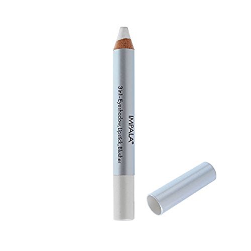 Impala Lápiz Jumbo 3 en 1 Color Blanco 01 Sombra de ojos, Lápiz Labial o Colorette