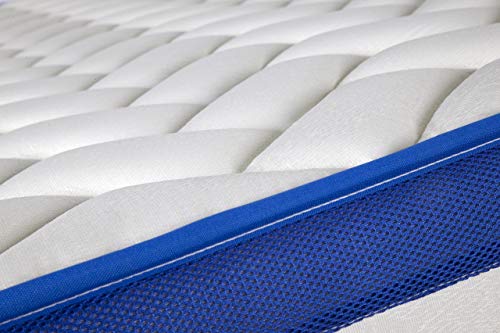 Imperial Confort Copenhague - Colchón Viscoelástico + Viscografeno acolchado - Doble cara (invierno/verano) - Grosor 25 cm - 90x190