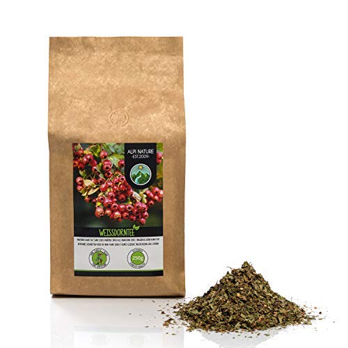 Infusión de espino blanco (500g), suavemente secado y cortado, 100% natural, para la preparación de infusiones