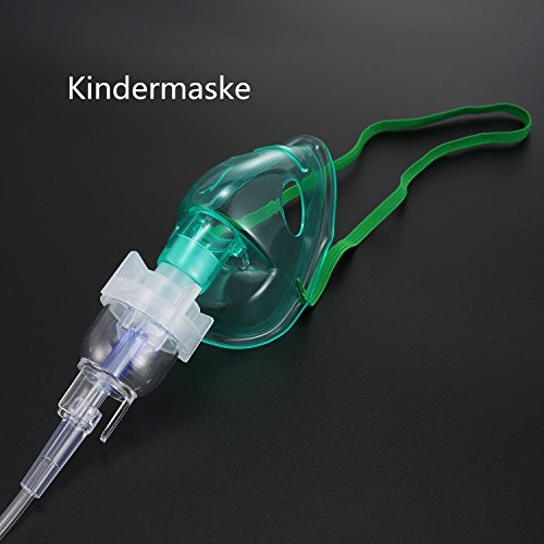 Inhalador Nebulizador aerosol accesorios adecuado para todas las máquinas，inhalación Compresor Kit Incluye Tubo, adulto Máscara, Máscara para niños, inhalador Boquillas, medicinal Cup etc
