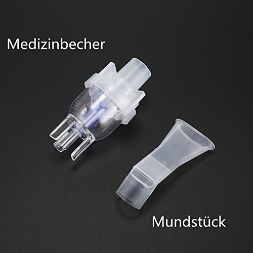 Inhalador Nebulizador aerosol accesorios adecuado para todas las máquinas，inhalación Compresor Kit Incluye Tubo, adulto Máscara, Máscara para niños, inhalador Boquillas, medicinal Cup etc