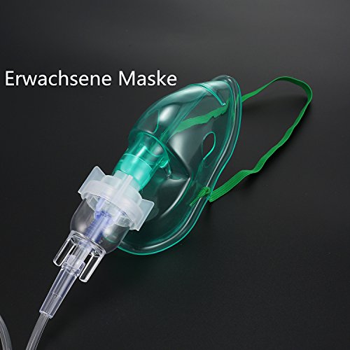 Inhalador Nebulizador aerosol accesorios adecuado para todas las máquinas，inhalación Compresor Kit Incluye Tubo, adulto Máscara, Máscara para niños, inhalador Boquillas, medicinal Cup etc