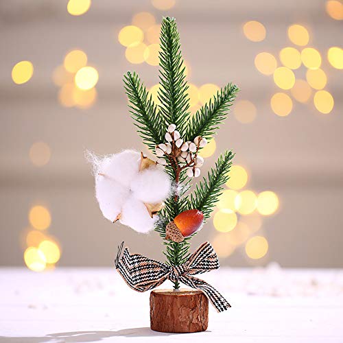inherited 3 Piezas Mini árbol de Navidad Artificial, árbol de Navidad Pequeño Artificial para decoración de Mesa para Navidad, día de San Valentín, Fiesta en casa