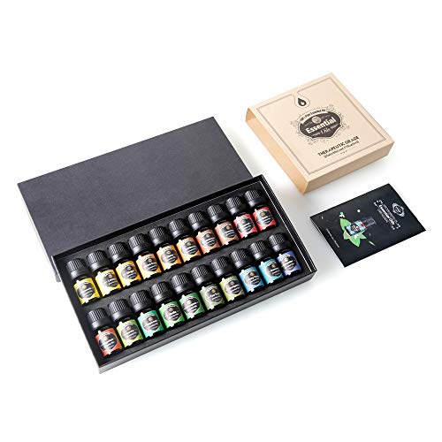 Innoo Tech Aceites Esenciales, 20x5ml Naturales 100% Orgánicos Aceites Esenciales Aromaterapia (Lavanda, Naranja Dulce, Árbol de Té, Eucalipto.etc.) para Humidificador y Difusor Aroma, Regalo Set