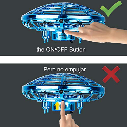 Innoo Tech Mini Drone para niños Flying Toy RC Juguetes UFO helicóptero 360°Rotación Libre con Luces LED Regalos para niños