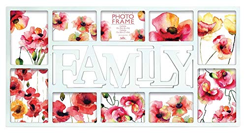Innova Editions Múltiples marco de plástico marco 10x15 2x10x10 (42x28), Maggiore, Family 10 Aperture White