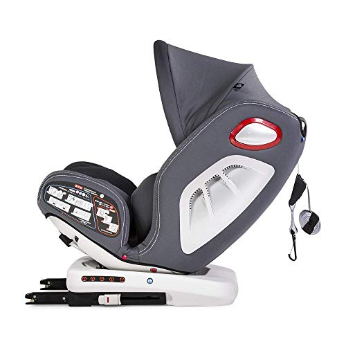 Innovaciones MS Discover Dual Giratoria 862 Silla de Coche Grupo 0/1/2/3, 0/36 Kilos, 62 X 56 X 45 cm, Gris