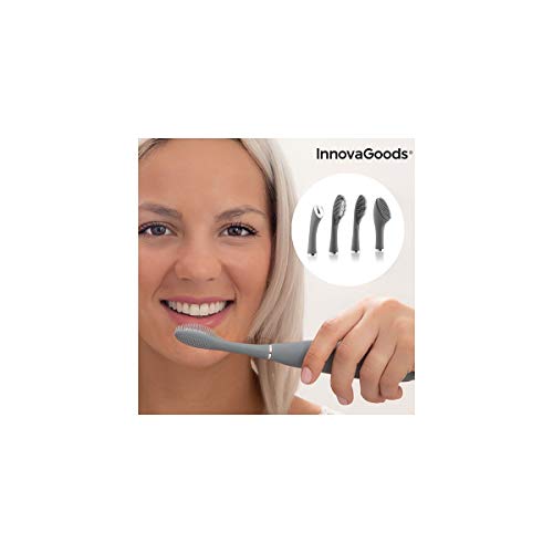 InnovaGoods Cepillo de Dientes Sónico de Silicona con Accesorios Klinfor 1 Unidad 290 g