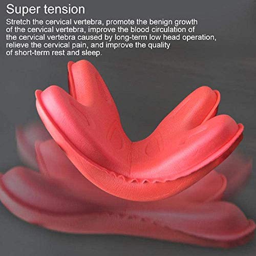 Innovative Neck Stretcher,Portable Neck Support Pillow for Relief of Neck Pain & Stress, Improve Sleep Quality,for Side Sleepers, Back and Stomach Sleepers (Grey)