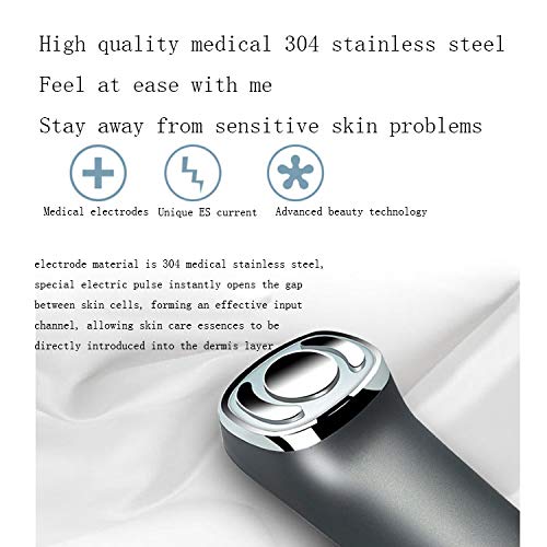 Instrumento De Belleza Facial Y Cuello,Instrumento De Belleza Facial De Radiofrecuencia,masajeador De Ojos Sónico Calentado,masajeador De Piel,Elimina Las Arrugas De Las Ojeras,Gris
