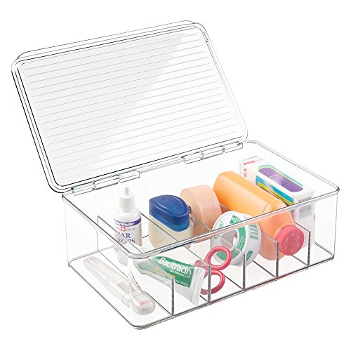 InterDesign - Clarity - Caja para Esmalte de uñas y cosméticos, con Tapa - Claro