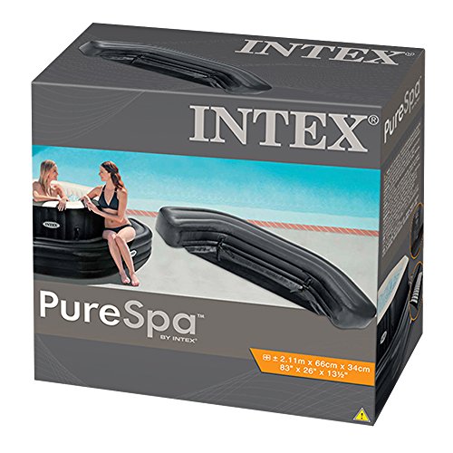 Intex 28510 - Banco hinchable PureSpa octogonal, color negro