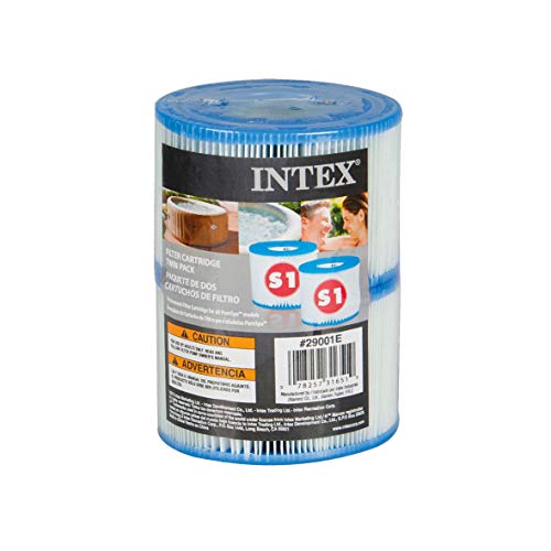 Intex 55000 - Pack de 2 cartuchos SPA tipo S1, altura de 7.5 cm y diámetros de 10.8/4 cm