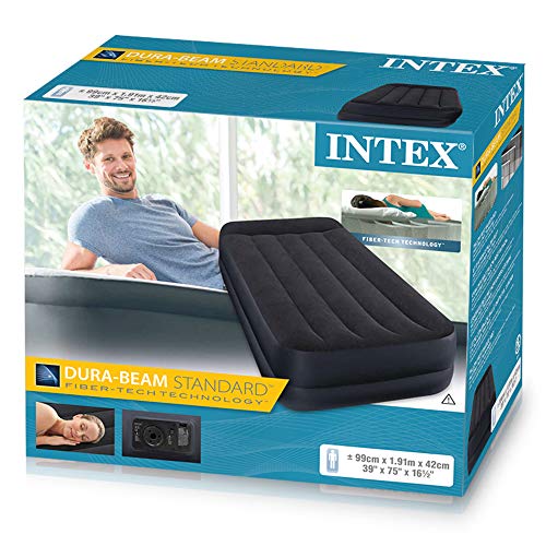 Intex 64122 - Colchón hinchable Dura-Beam Standard Pillow Rest 99 x 191 x 42 cm