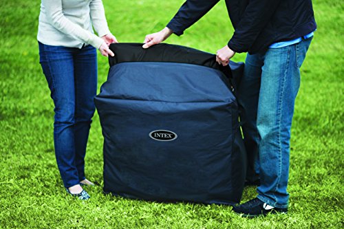 Intex PureSpa SSP-20 - Jacuzzi octogonal hinchable, 201x201x71 cm, blanco y gris