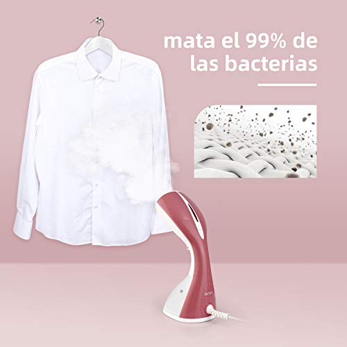 INTEY Plancha Vertical Vapor, 1400W Plancha Vapor Vertical Plancha Vapor Viaje, Mini Plancha de Vapor Vertical, Calentamiento Rápido de 25 s, para El Hogar y Los Viajes Plancha Vertical Rowenta Rosa