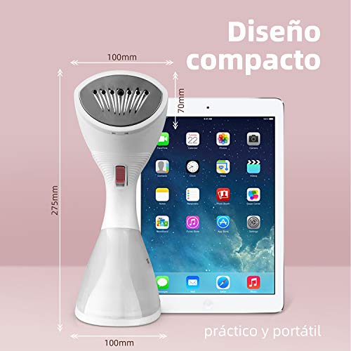 INTEY Plancha Vertical Vapor, 1400W Plancha Vapor Vertical Plancha Vapor Viaje, Mini Plancha de Vapor Vertical, Calentamiento Rápido de 25 s, para El Hogar y Los Viajes Plancha Vertical Rowenta Rosa