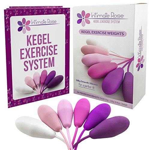 Intimate Rose - Pesas para Ejercicios Kegel de Intimate Rose - Control de la Vejiga y Ejercicios del Suelo Pélvico Silicio de próxima generación Rosa