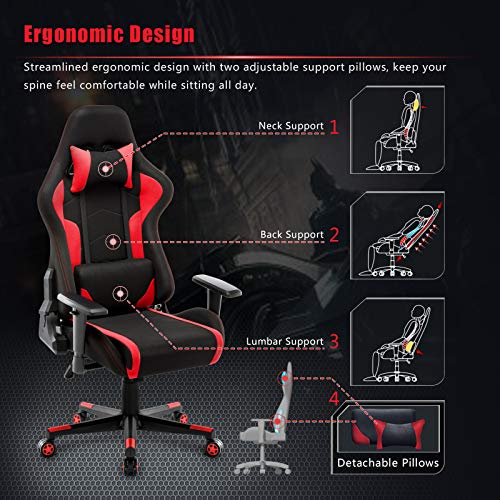 IntimaTe WM Heart Silla Gaming Tela, Oficina Silla Computadora, Ergonómica 360° Giratorio Altura Ajustable Alto Respaldo Reclinable