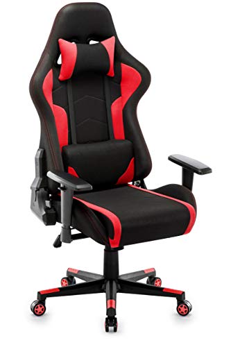IntimaTe WM Heart Silla Gaming Tela, Oficina Silla Computadora, Ergonómica 360° Giratorio Altura Ajustable Alto Respaldo Reclinable