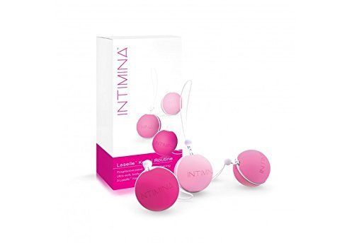 Intimina Laselle Kegel Routine 3 Laselle Kegel Excercisers 28g, 38g, 48g by Intimina